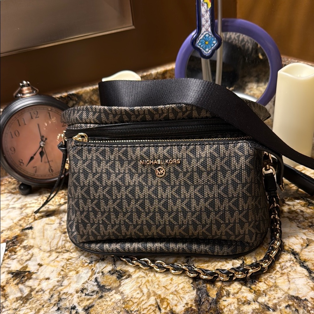 Michael Kors Monogram Crossbody Bag